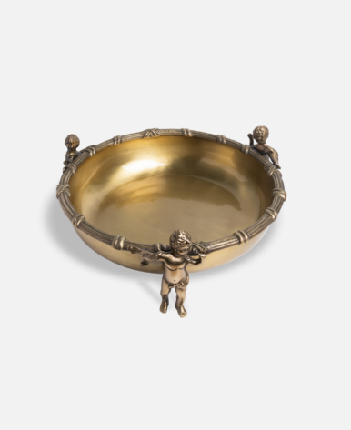 Round brass tray