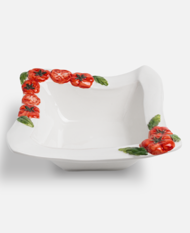 Ceramic Tomato-Themed Platter